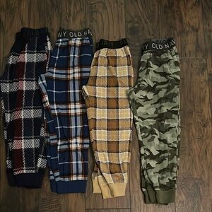 Old Navy Boy’s Plaid and Camo Pajama Pants Set